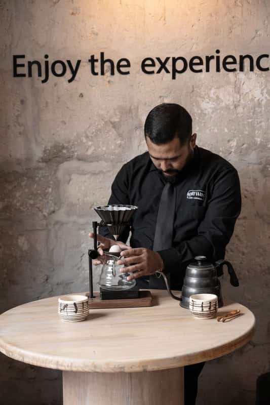 Coffee tasting session